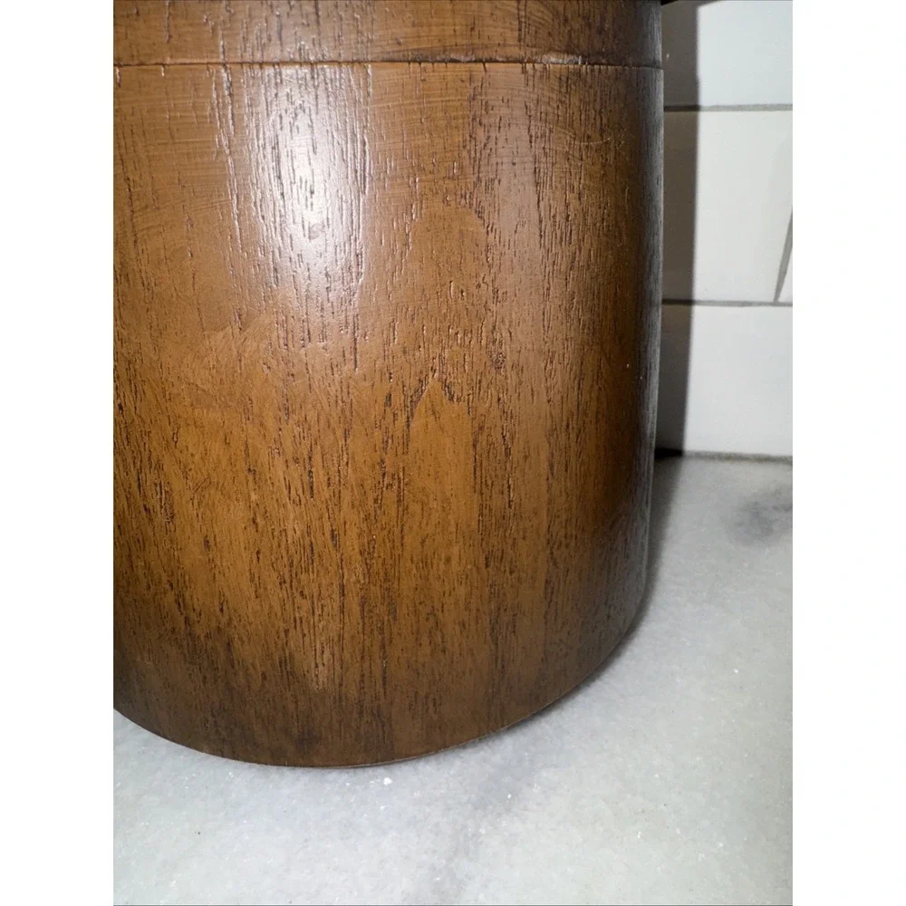 Rare Amazing Vintage‎ MCM Faux Wood/ Hard Plastic Canister Set